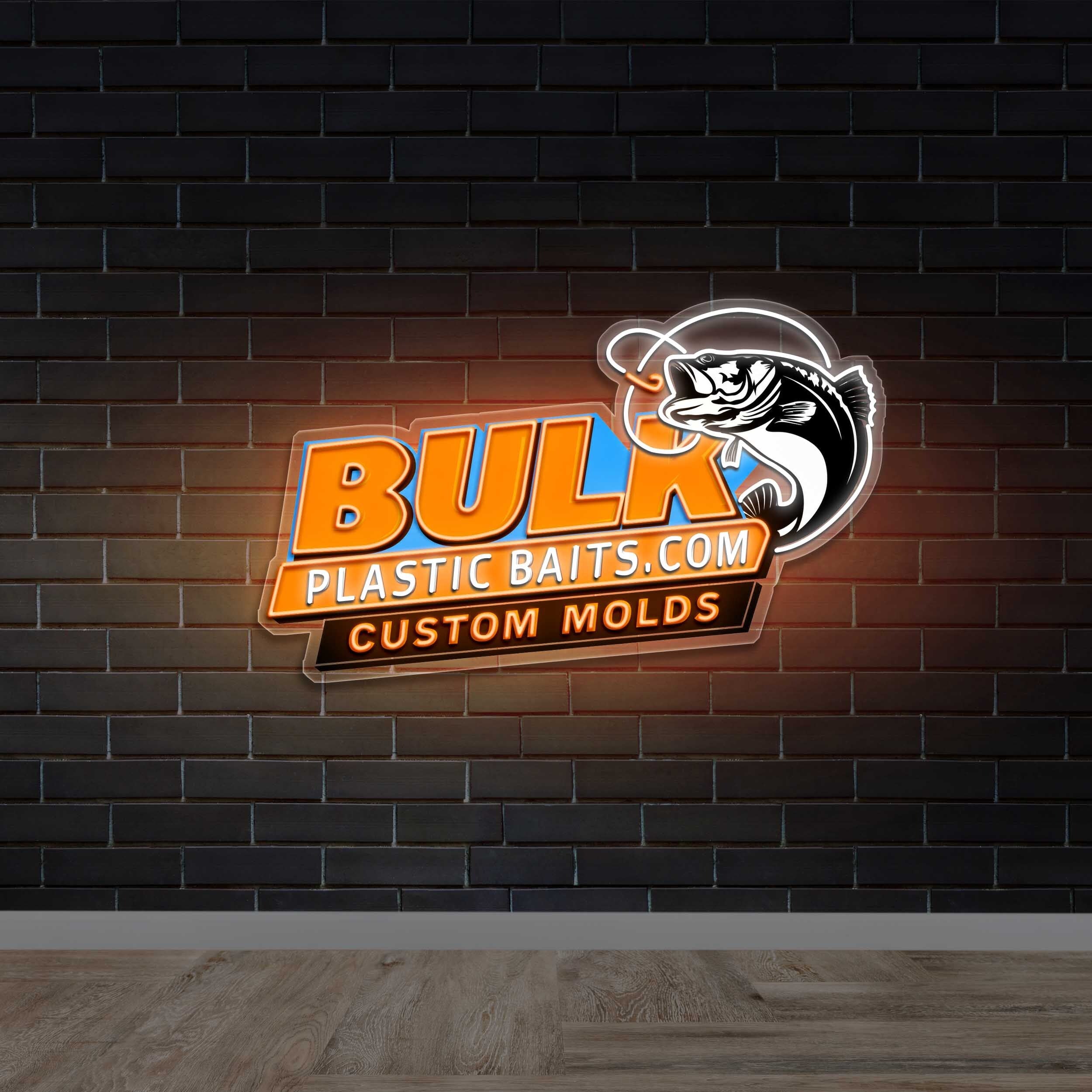 Bulk Plastic Baits - Premium Neon Artwork