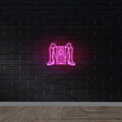 Bass & Heels - Premium Neon Artwork