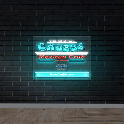 CHUBBS MEXICAN GRUB - Premium Neon Artwork