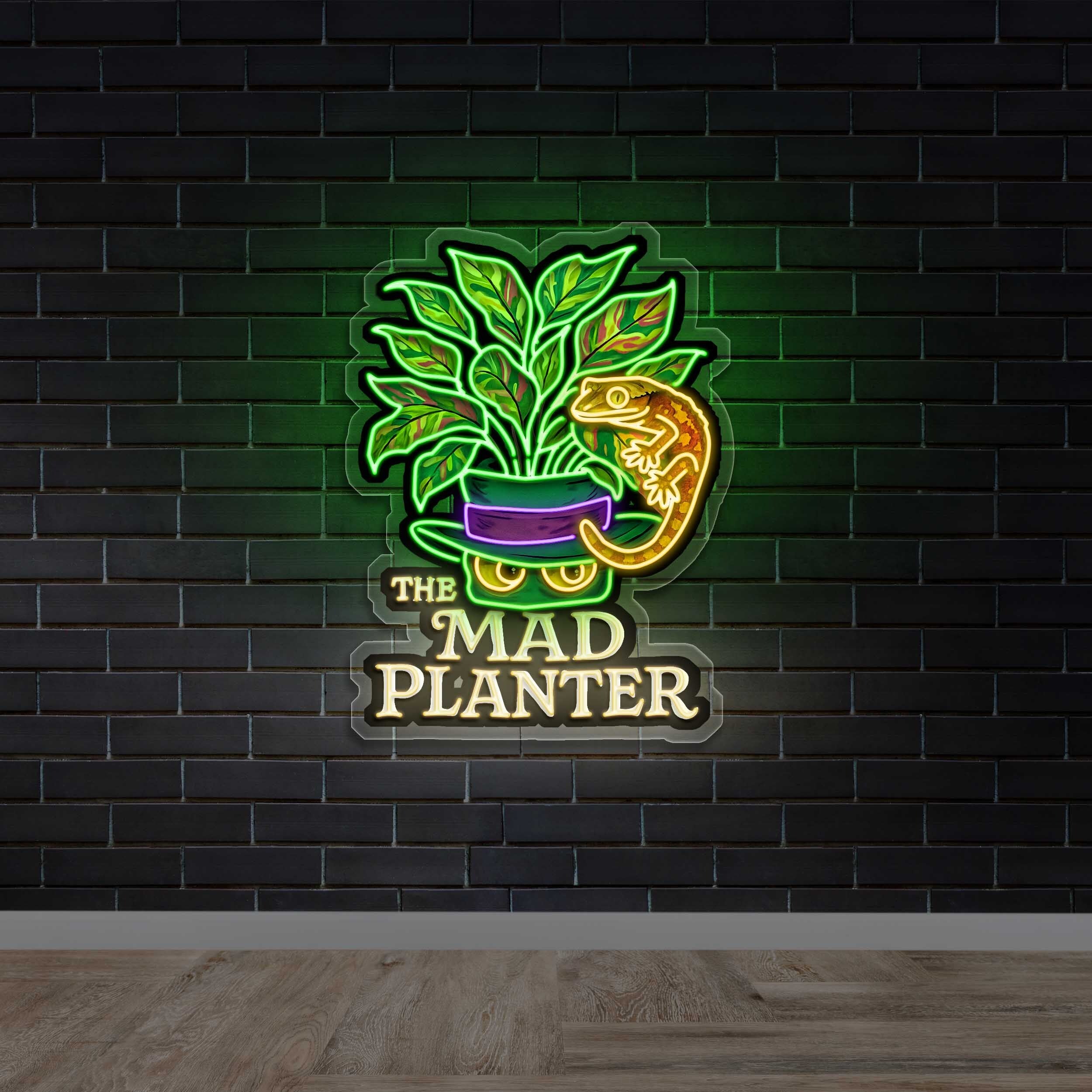 The Mad Planter - Premium Neon Artwork