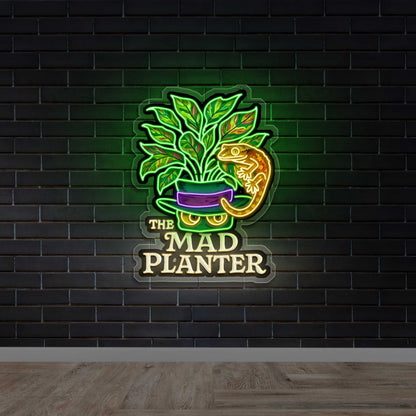 The Mad Planter - Premium Neon Artwork