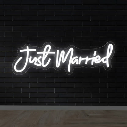 Just Married Wedding LED Neon Sign