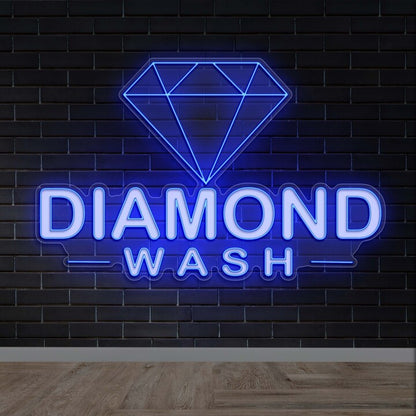 Diamond Wash - Premium Neon Artwork