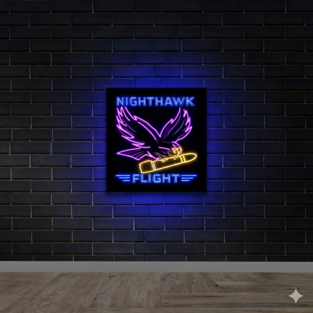 NIGHTHAWK FLIGHT -  Premium Neon Artwork