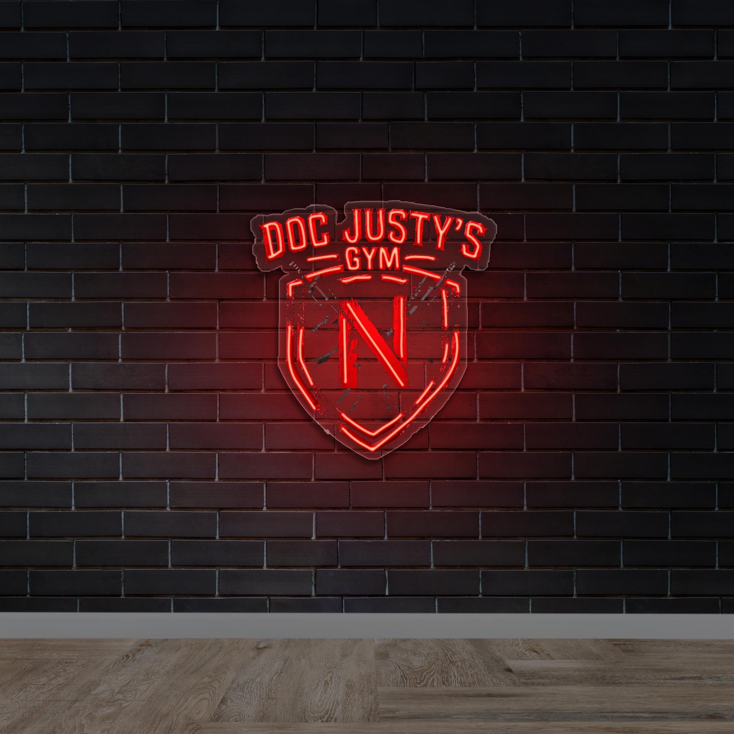 DOC JUSTY'S GYM - Premium Neon Artwork