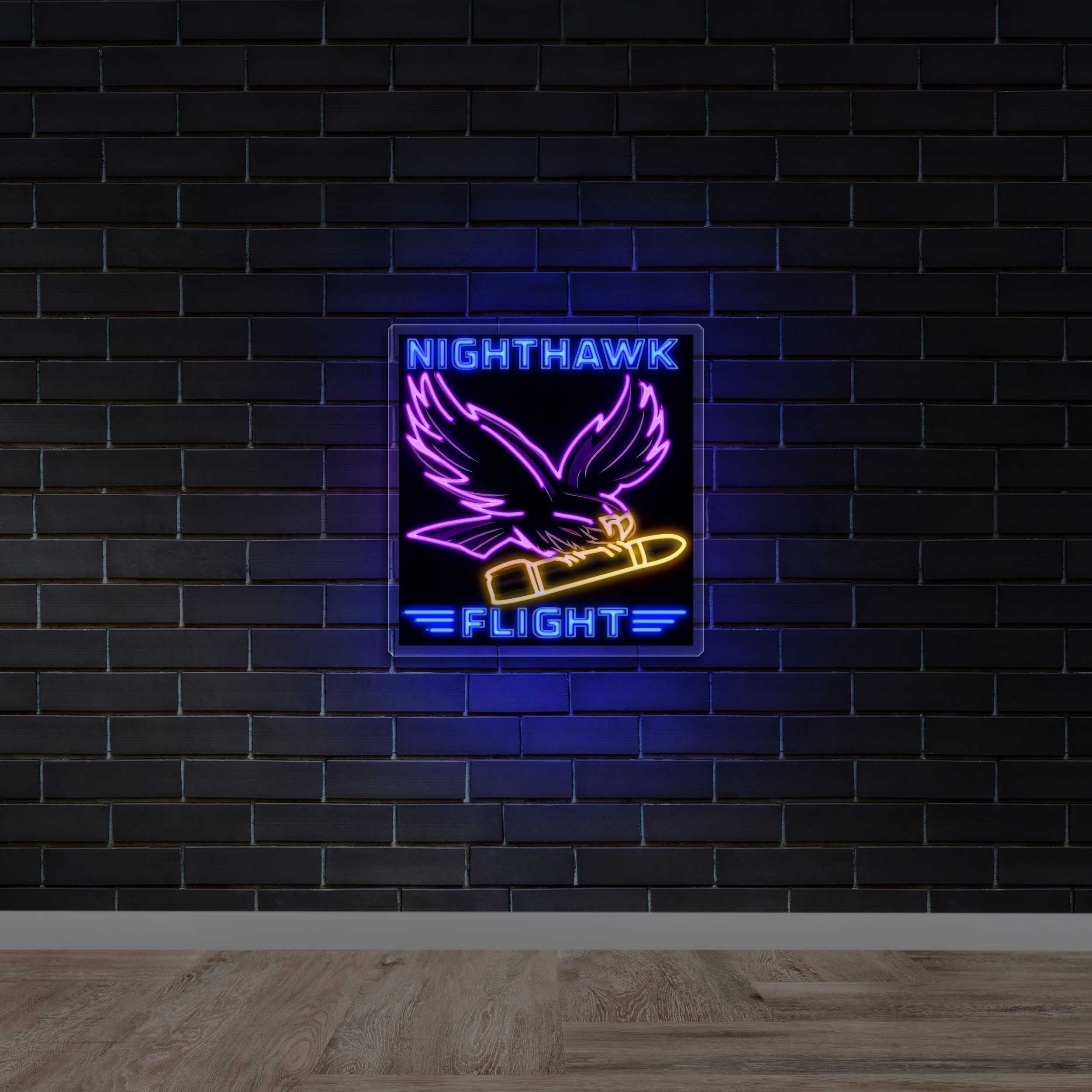 NIGHTHAWK FLIGHT - Premium Neon Artwork – Neon Designs