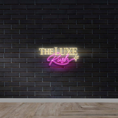 THE LUXE RUSH - Premium Neon Artwork