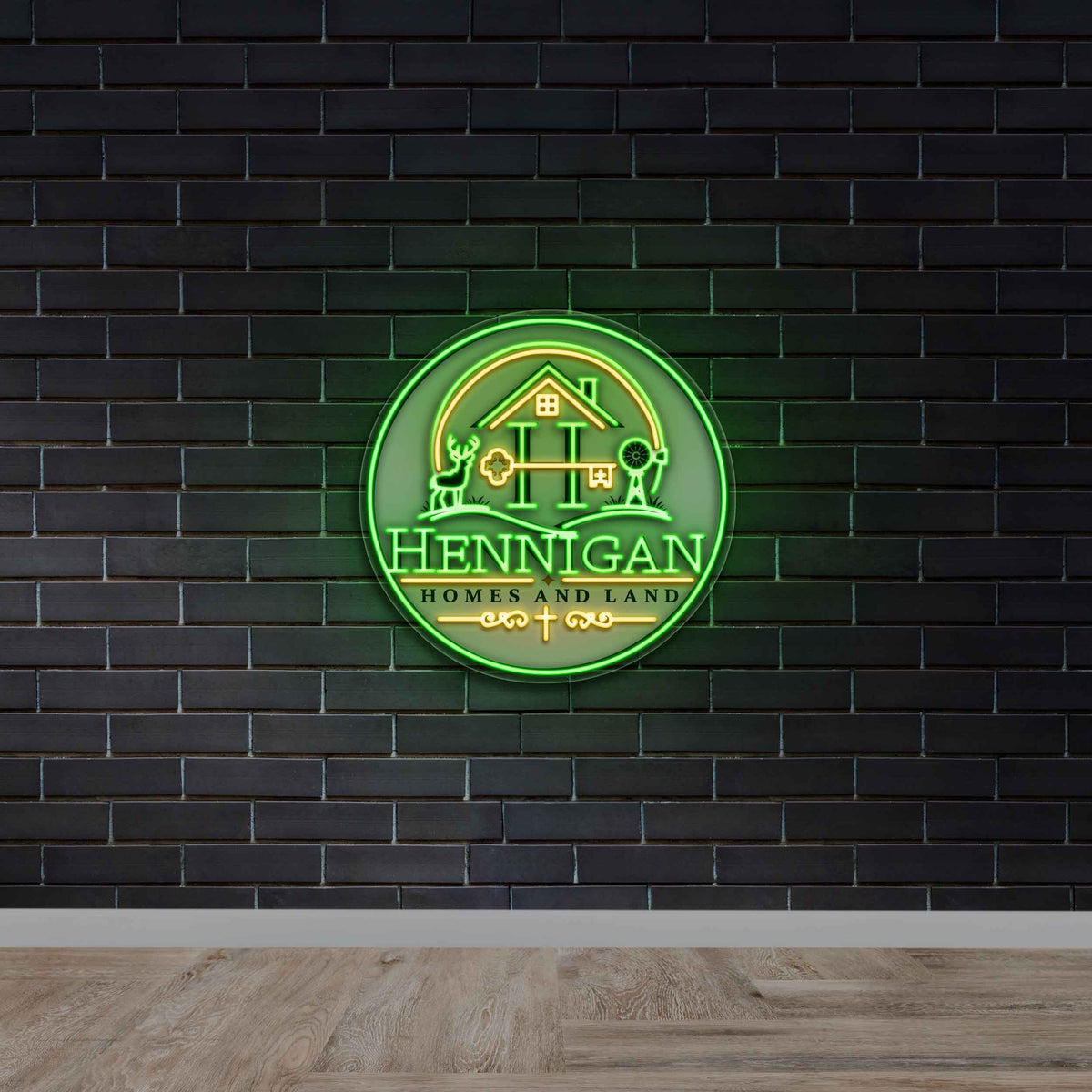 Hennigan Homes and Land - Premium Neon Artwork