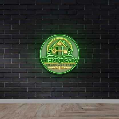 Hennigan Homes and Land - Premium Neon Artwork