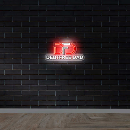 DEBTFREE DAD - Premium Neon Artwork