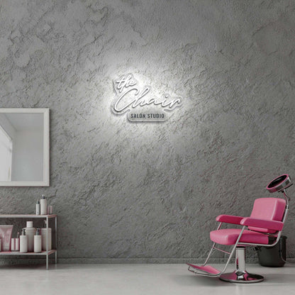 The Chair Salon Studio - Premium Neon Artwork