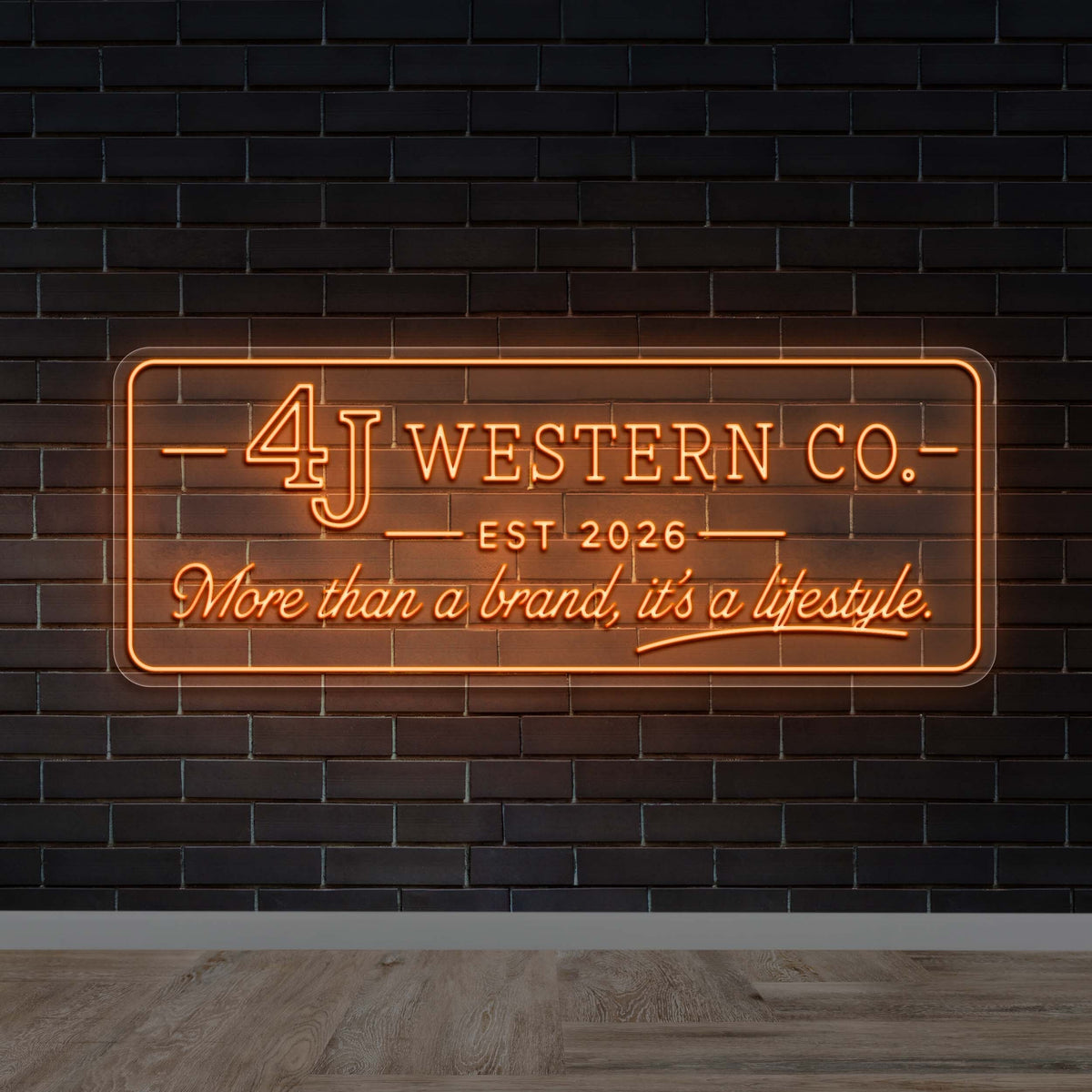 4J Western | 2nd Version - Premium Neon Artwork