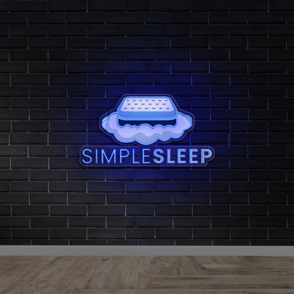 Simple Sleep - Premium Neon Artwork