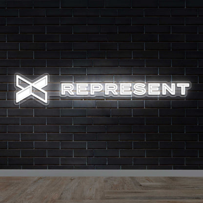 REPRESENT - Premium Neon Artwork