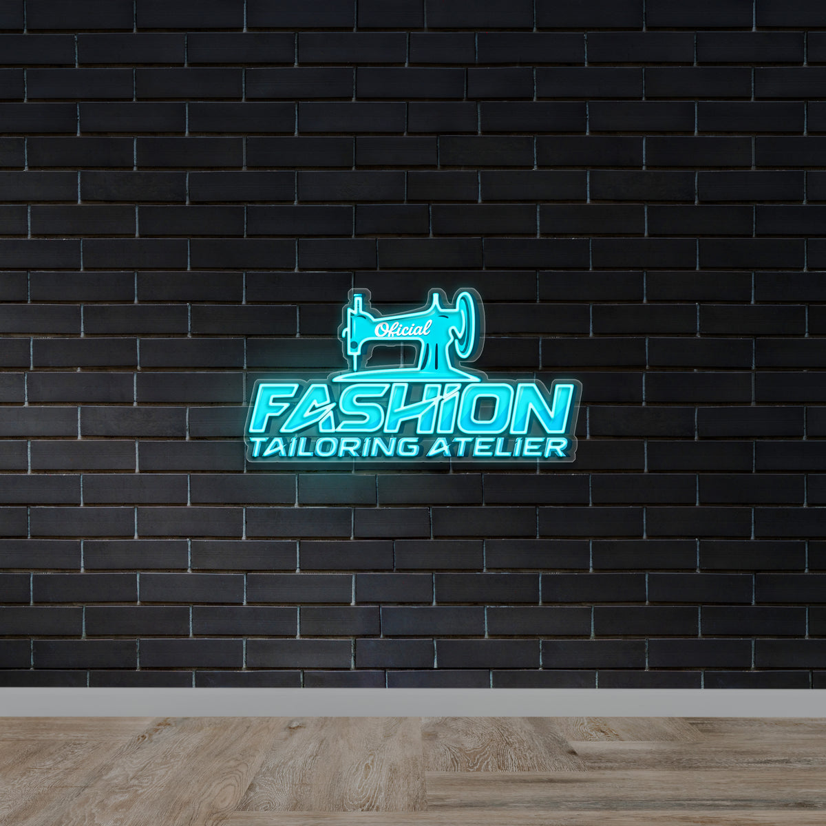 Fashion Tailoring Atelier - Premium Neon Artwork