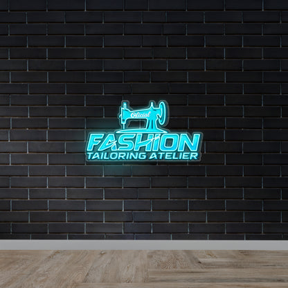 Fashion Tailoring Atelier - Premium Neon Artwork