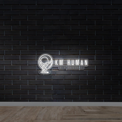 KM HUMAN - Premium Neon Artwork