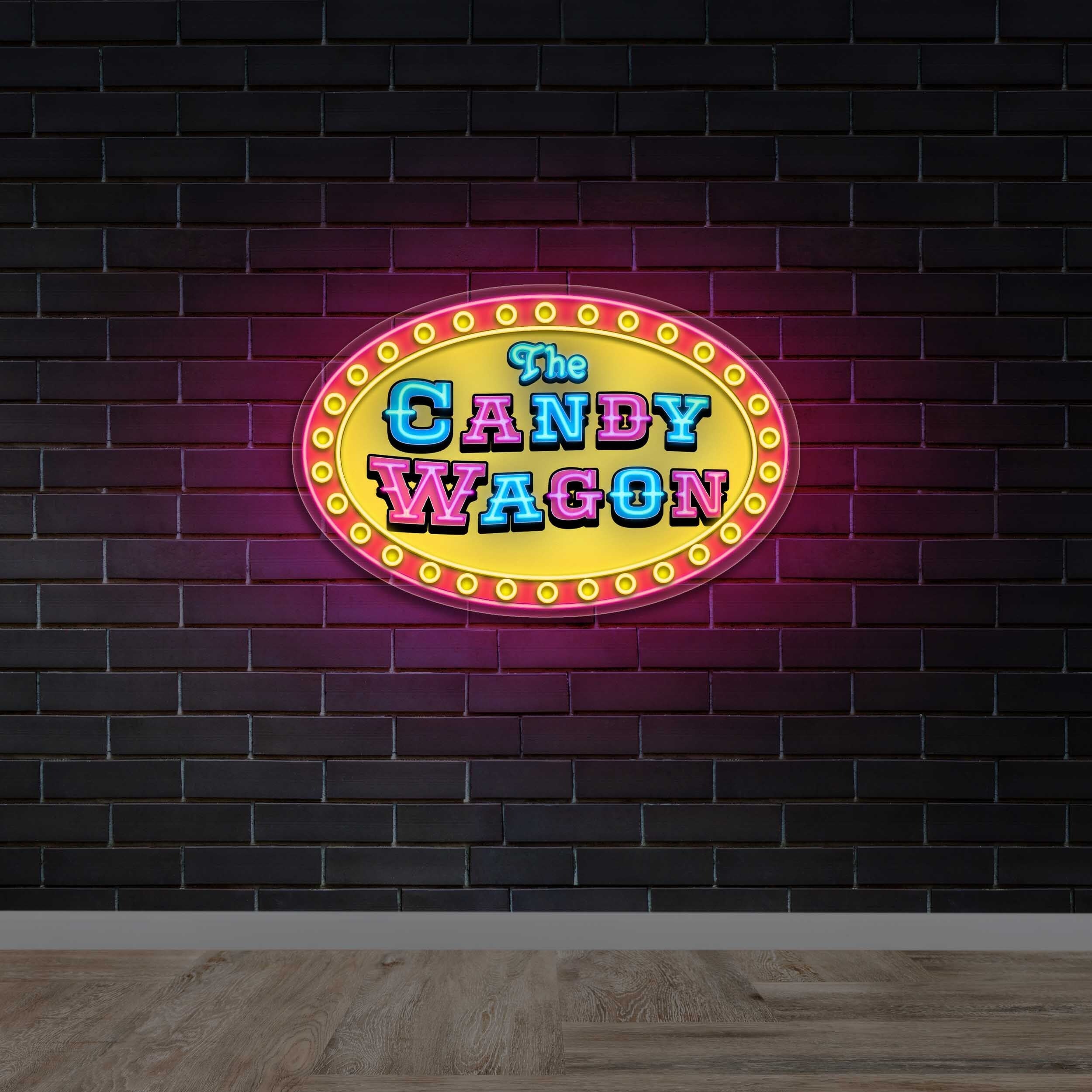 The Candy Wagon - Premium Neon Artwork