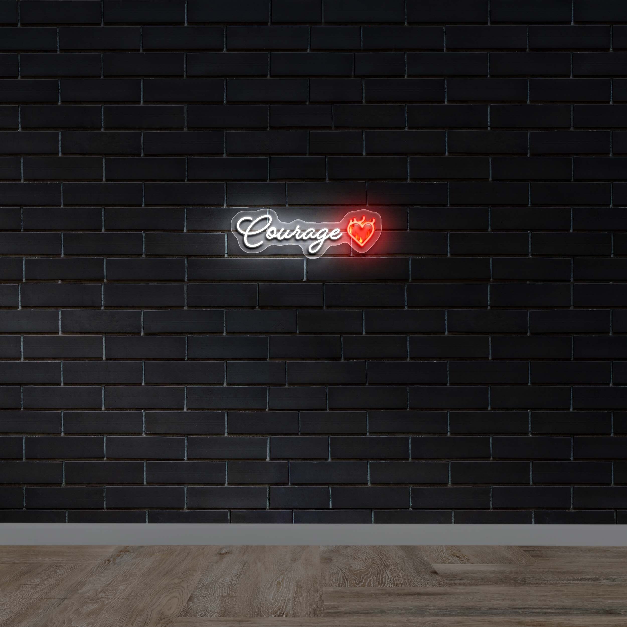 Courage | 3rd version - Premium Neon Artwork