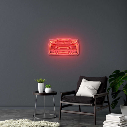 Lamborghini Rear - Premium Neon Artwork