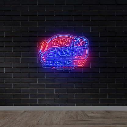 ON SIGHT LEVEL UP TV - Premium Neon Artwork