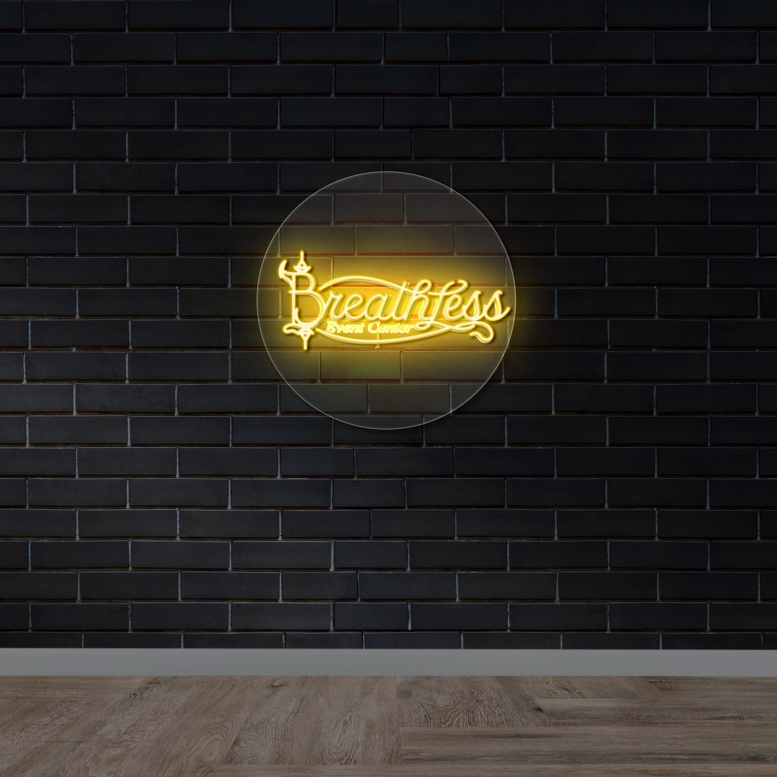 Breathless | Circular Version - Premium Neon Artwork