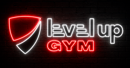 Level Up Gym - Premium Neon Artwork