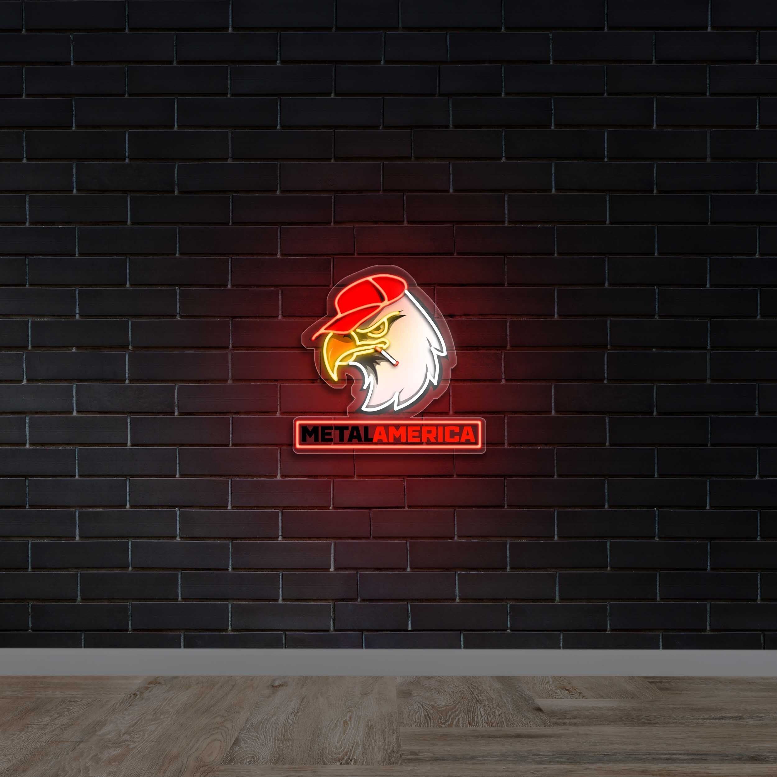 METAL AMERICA - Premium Neon Artwork