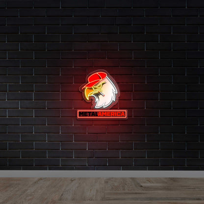 METAL AMERICA - Premium Neon Artwork