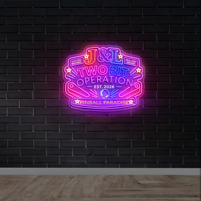 J & L Two Bit Operation | 3rd Version - Premium Neon Artwork