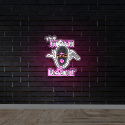 The Stitch Bandit - Premium Neon Artwork