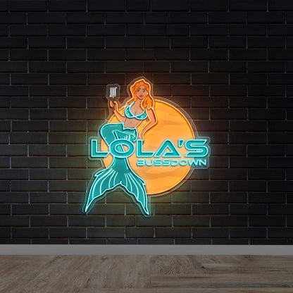 LOLA'S BUSSDOWN - Premium Neon Artwork