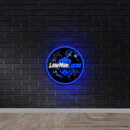 LAWMAN LUCAS GAMING - Premium Neon Artwork