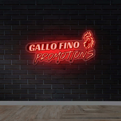 Gallo Fino Promotions - Premium Neon Artwork