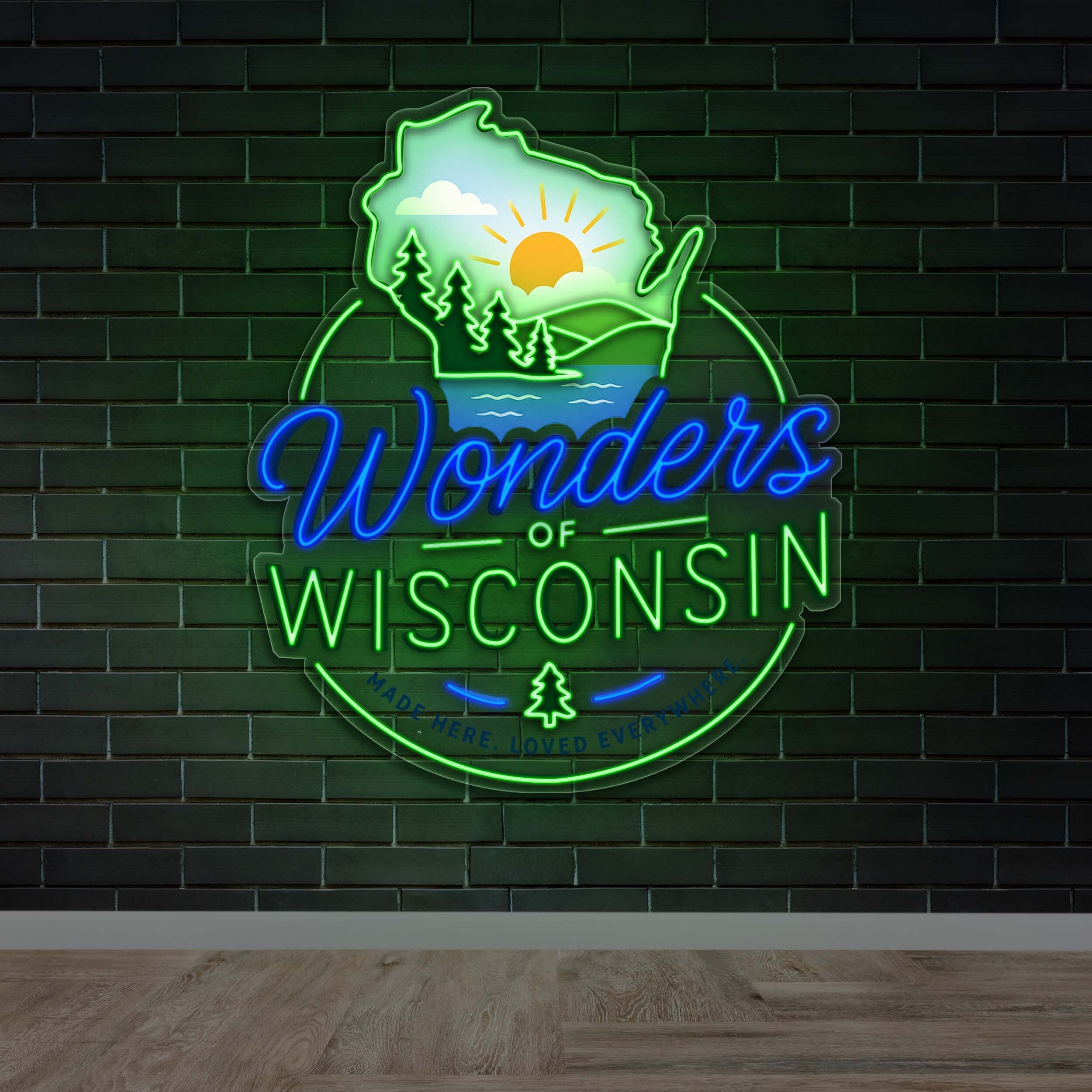 Wonders of Wisconsin - Premium Neon Artwork