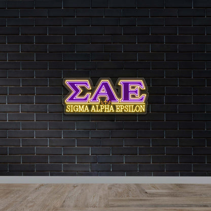 Sigma Alpha Epsilon - Premium Neon Artwork