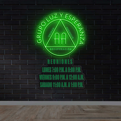 GRUPO LUZ Y ESPERANZA - Premium Neon Artwork