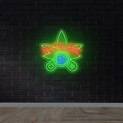 Mr. Puffit - Premium Neon Artwork