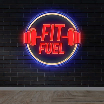 Fit Fuel - Premium Neon Artwork