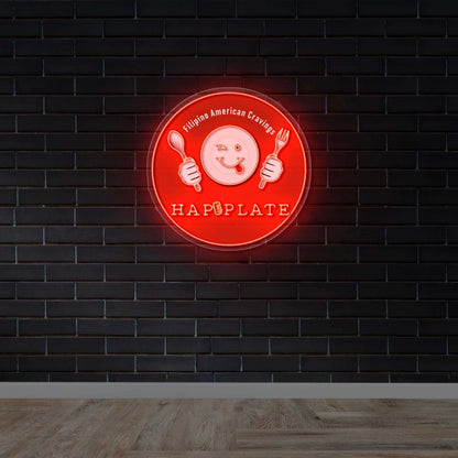 Hapi Plate - Premium Neon Artwork