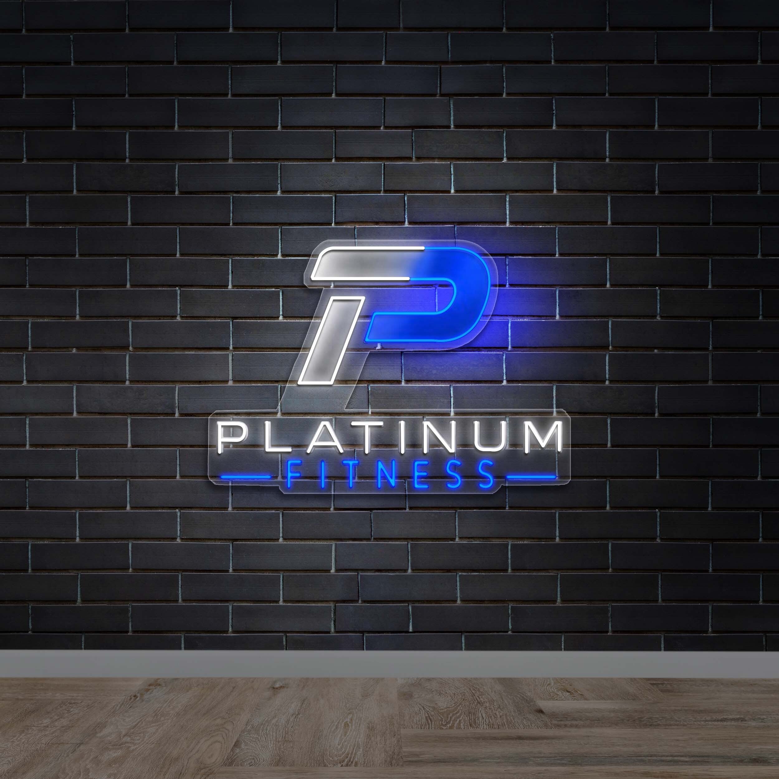 Platinum Fitness - Premium Neon Artwork