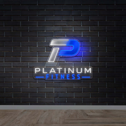 Platinum Fitness - Premium Neon Artwork
