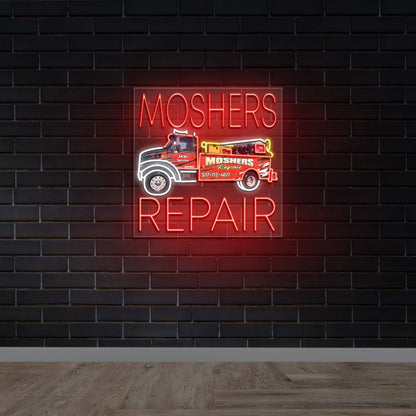 Moshers Repair - Premium Neon Artwork
