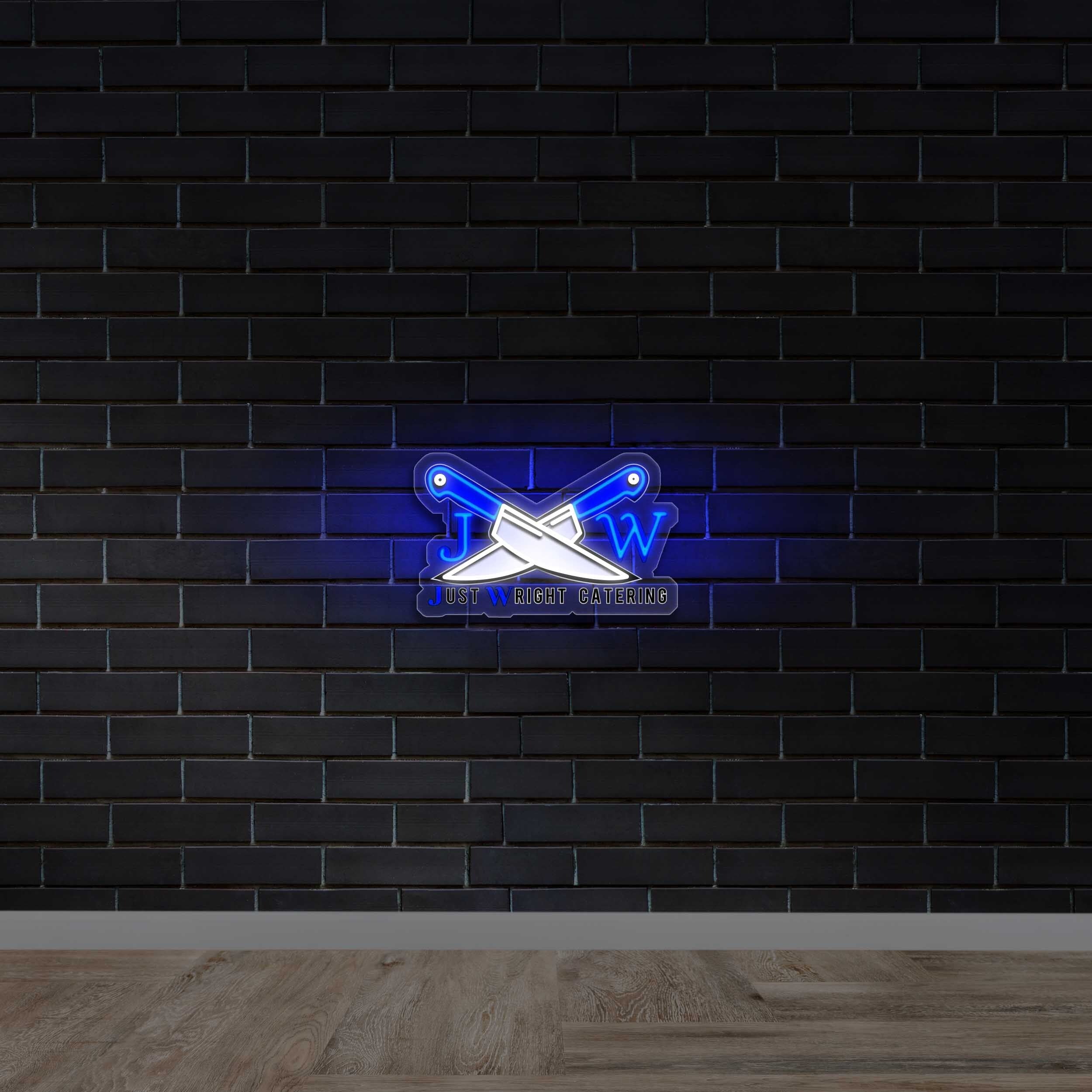 Just Wright Catering - Premium Neon Artwork