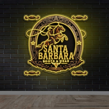 SANTA BARBARA - Premium Neon Artwork
