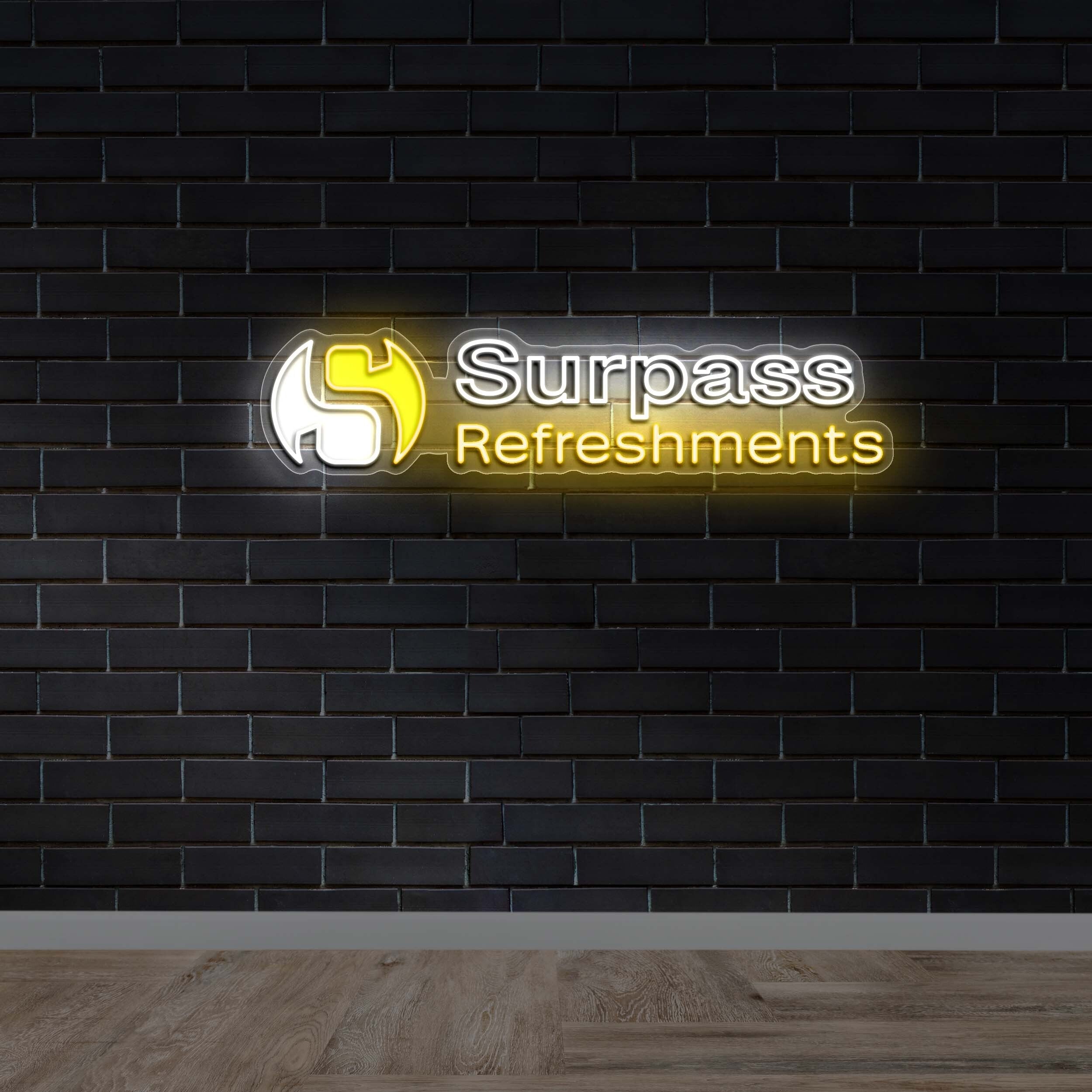Surpass Refreshments - Premium Neon Artwork