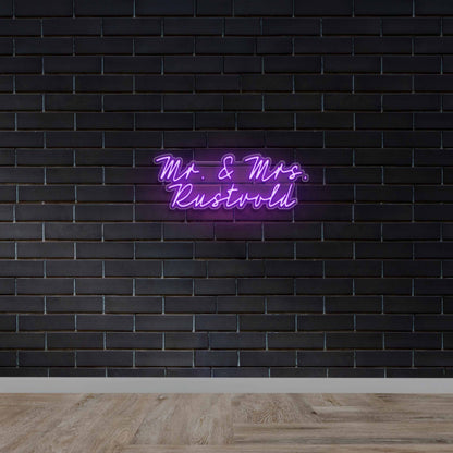 Mr. & Mrs. Rustwald - Premium Neon Artwork