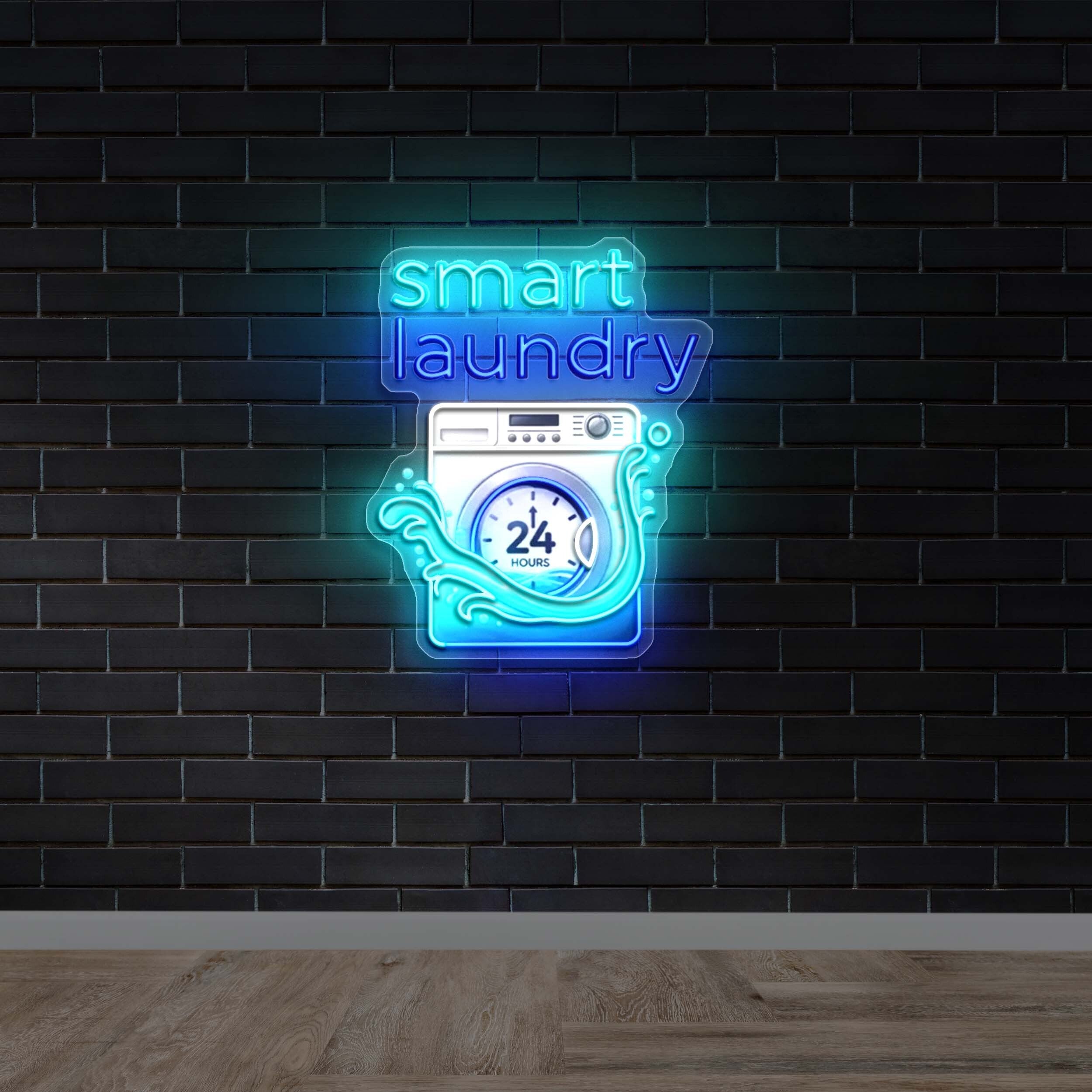 smart laundry - Premium Neon Artwork