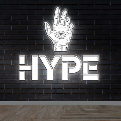 HYPE - Premium Neon Artwork