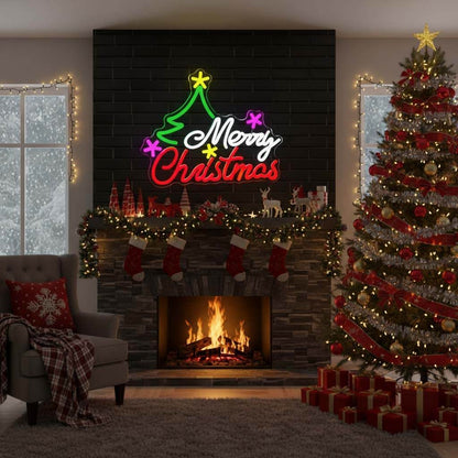 Merry Christmas Events Decor LED Neon Sign